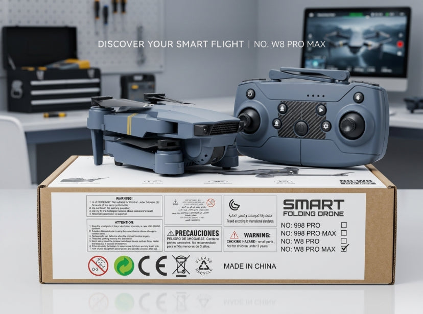 Dron con doble cámara 4K + Maletín Gratis