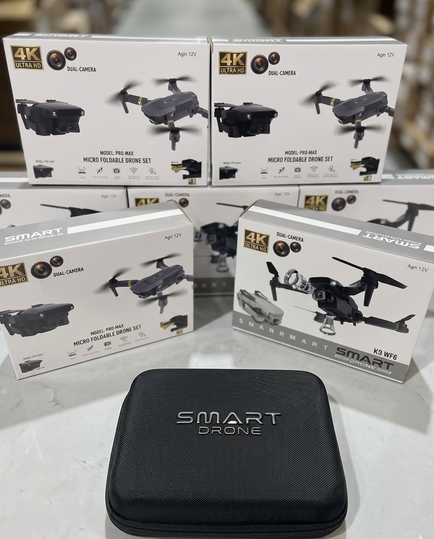 Dron con doble cámara 4K + Maletín Gratis