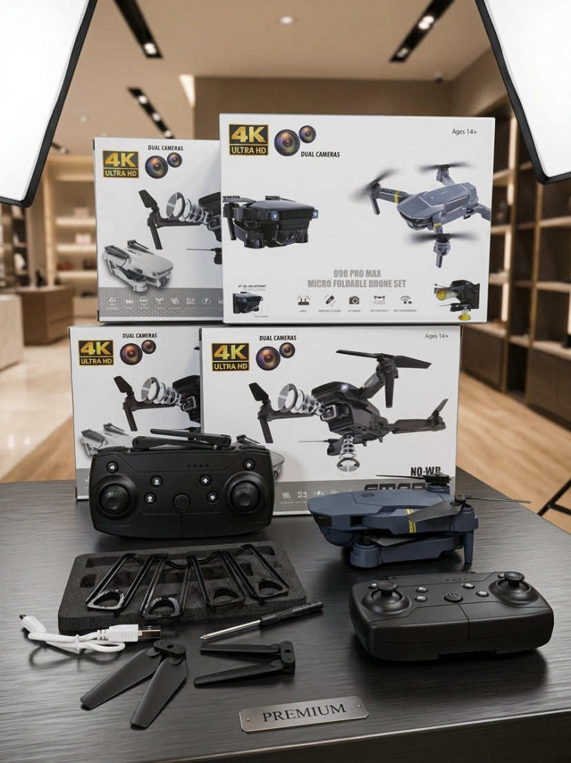 Dron con doble cámara 4K + Maletín Gratis