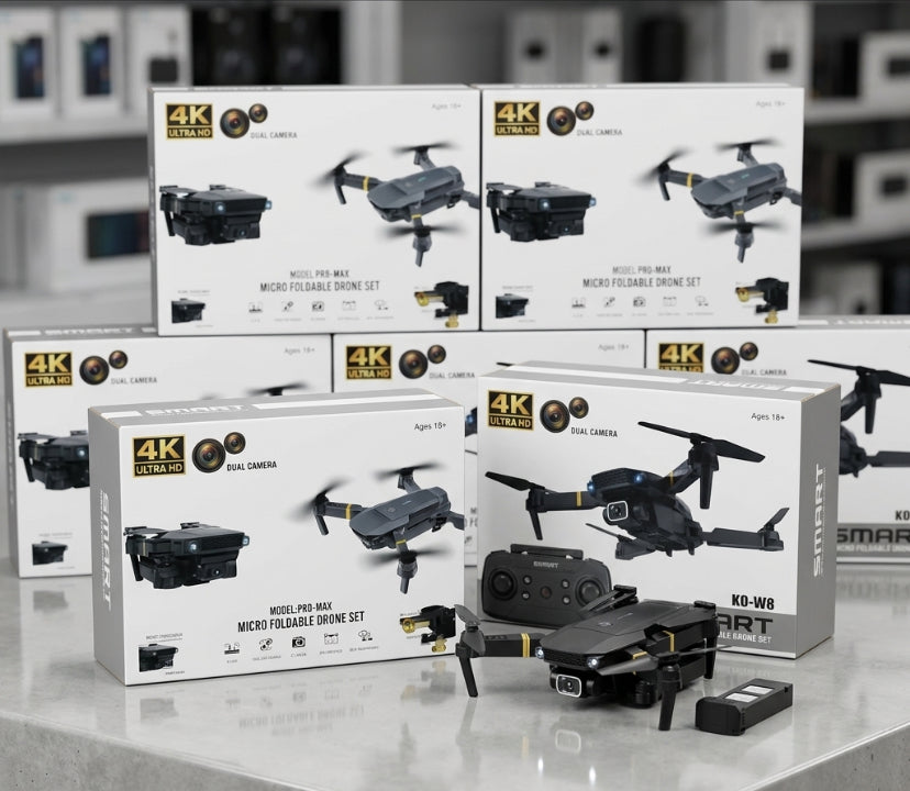 Dron con doble cámara 4K + Maletín Gratis