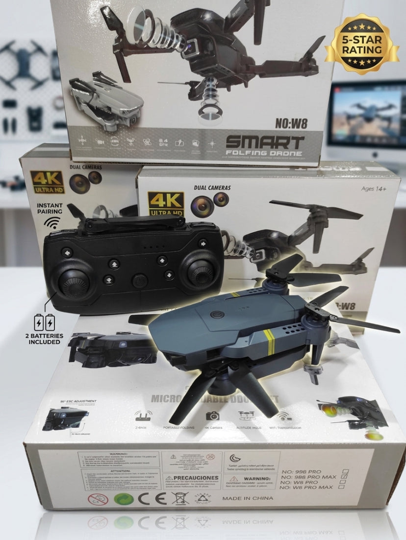 Dron con doble cámara 4K + Maletín Gratis