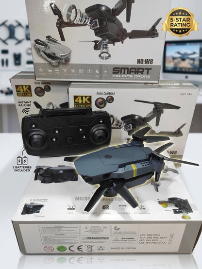 Dron con doble cámara 4K + Maletín Gratis