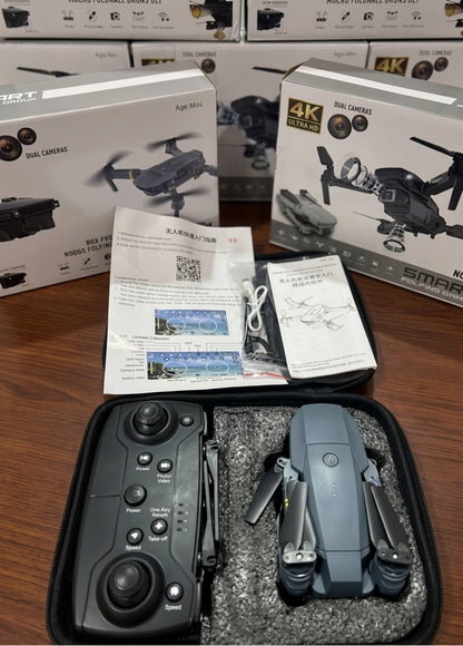 Dron con doble cámara 4K + Maletín Gratis