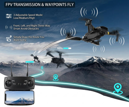 Dron con doble cámara 4K + Maletín Gratis